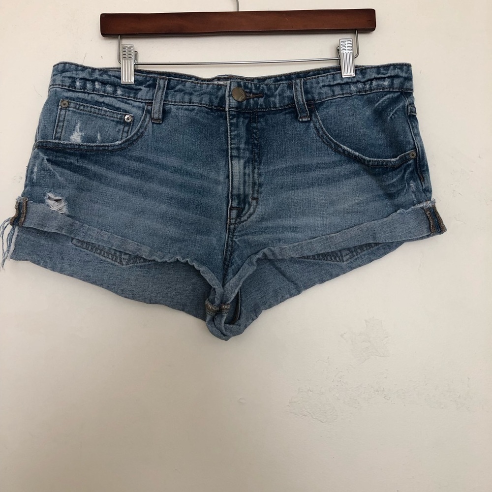 Free People denim shorts